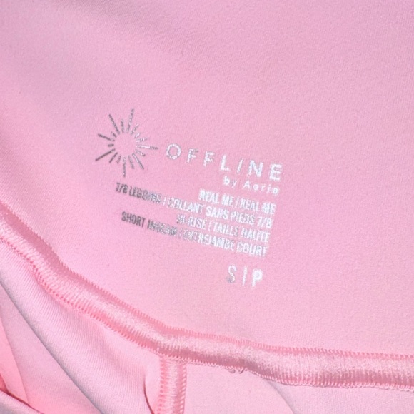 OFFLINE By Aerie Real Me High Waisted Crossover Legging color club pink - Picture 6 of 7